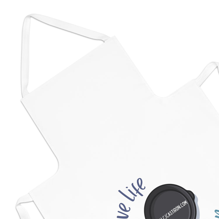 "Live Life to the Fullest with Cast Iron" Adult Apron