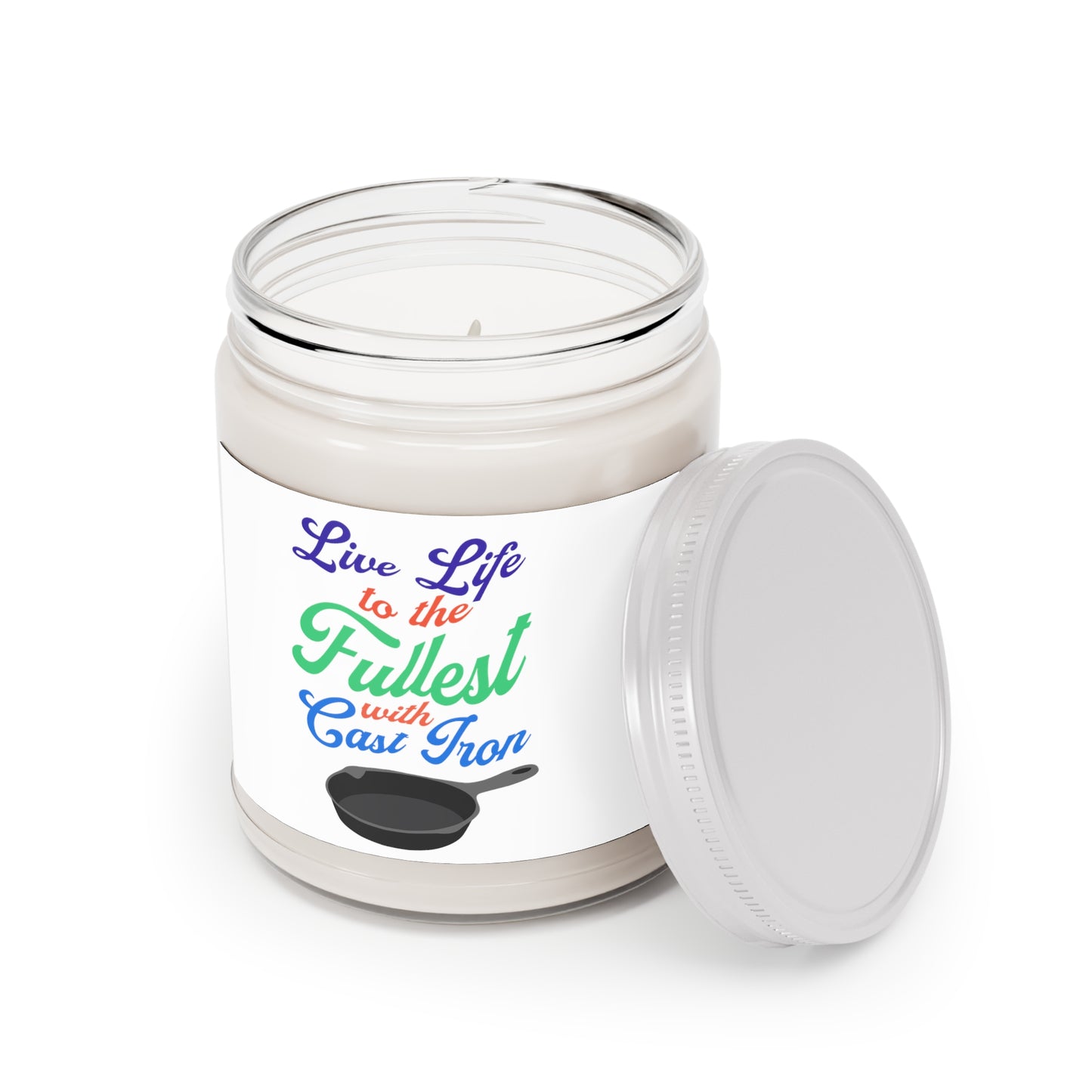 "Live Life" (Colorful Text) Scented Candle, 9oz