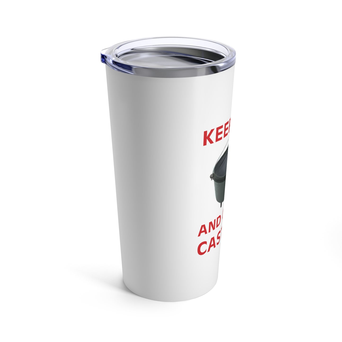 "Keep Calm and Cook in Cast Iron" Tumbler