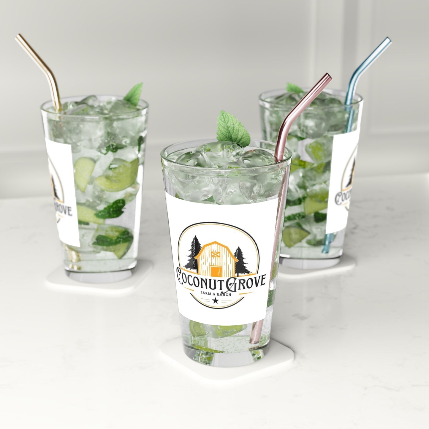 Coconut Grove Pint Glass, 16oz