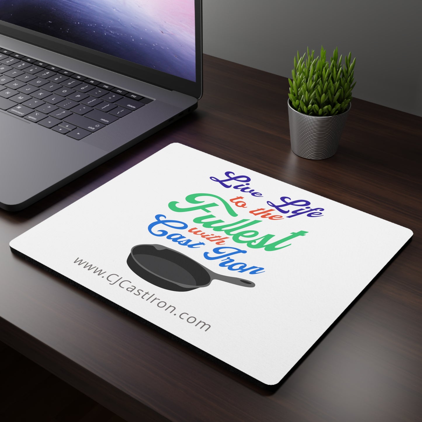 Live Life Colorful Text - Mouse Pad