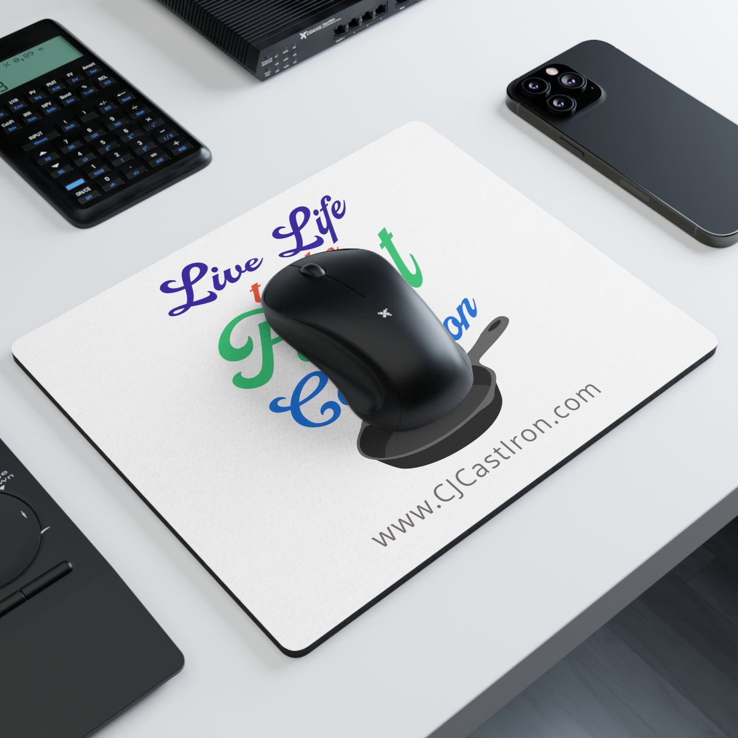 Live Life Colorful Text - Mouse Pad