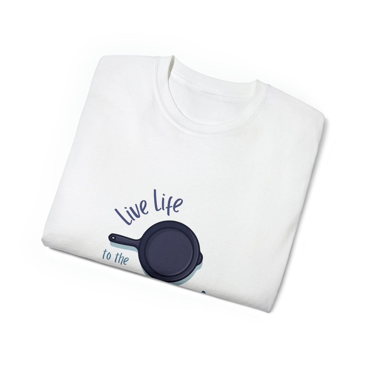 "Live Life" (Blues and Orange) - Unisex Ultra Cotton Tee