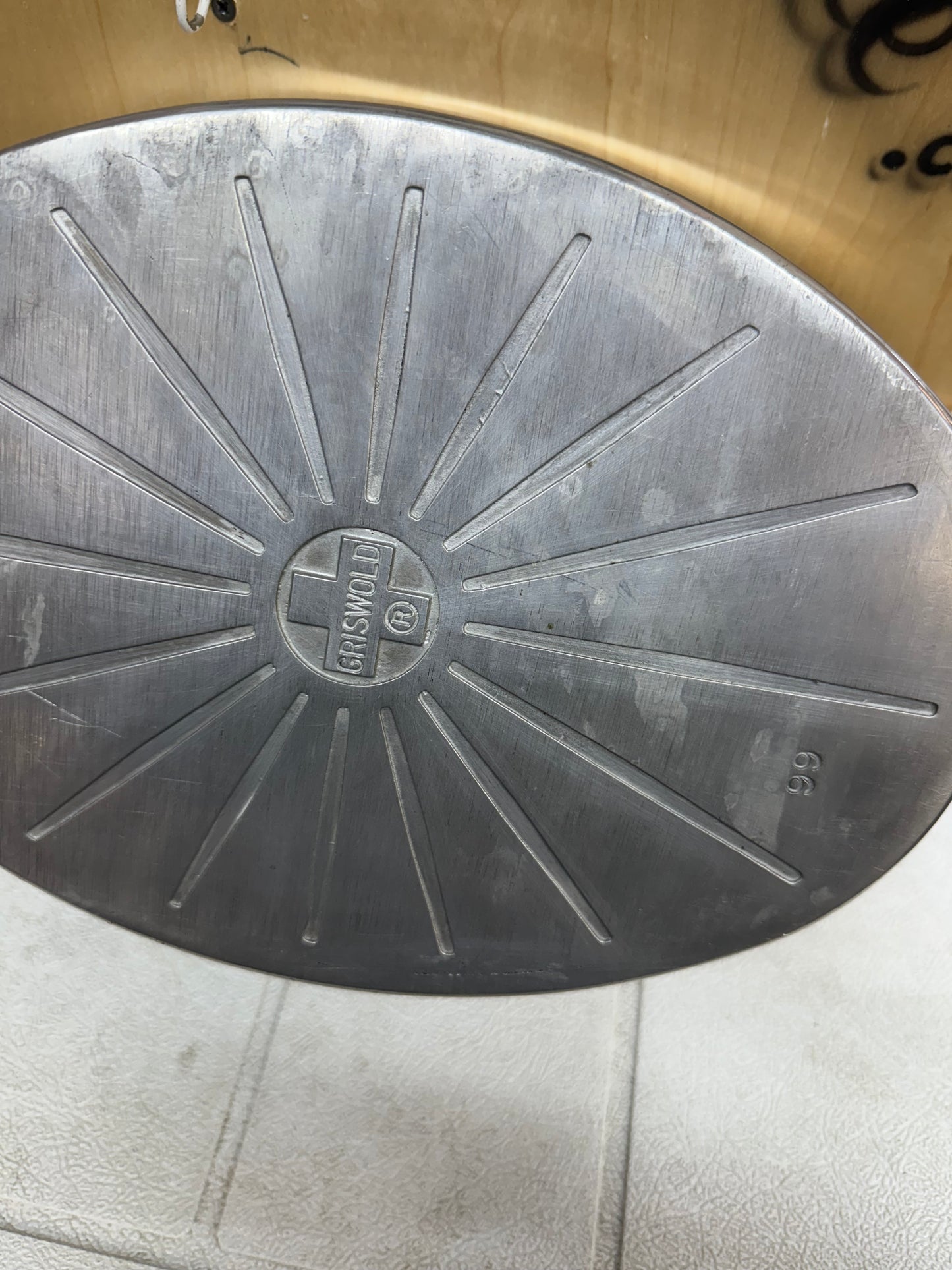 Vintage MCM Griswold #99 Aluminum Dutch Oven Roaster & Trivet