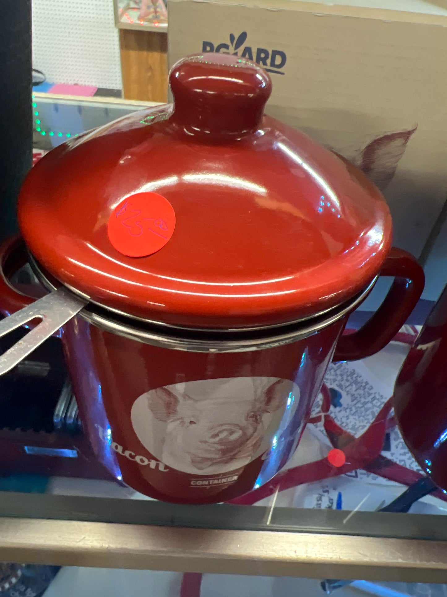 Bacon Grease Container With Strainer, 46OZ