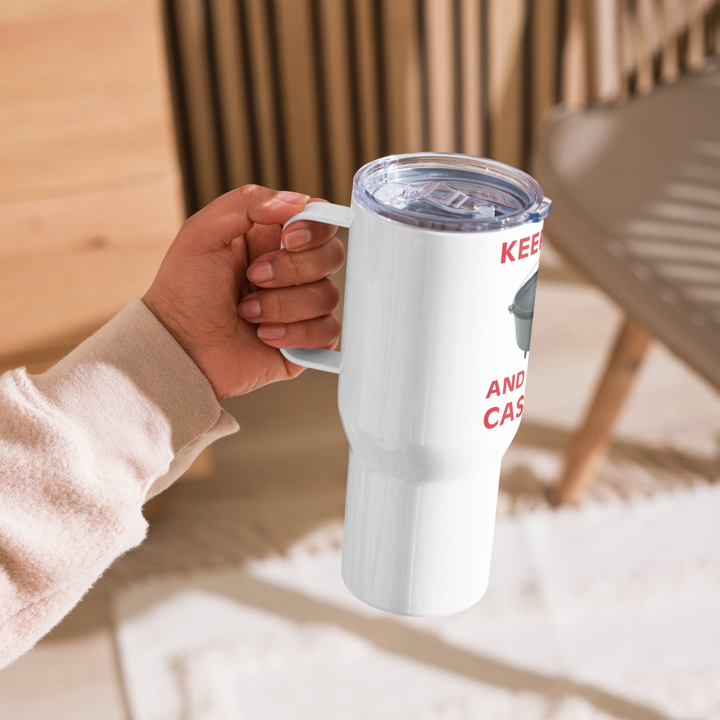 "Keep Calm and Cook in Cast Iron"