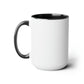 "Live Life to the Fullest with Cast Iron" (Colorful) Mug 15 oz