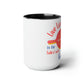 "Live Life to the Fullest with Cast Iron" (Colorful) Mug 15 oz