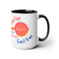 "Live Life to the Fullest with Cast Iron" (Colorful) Mug 15 oz