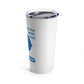"Live Life to the Fullest with Cast Iron" Tumbler (Blue) 20oz