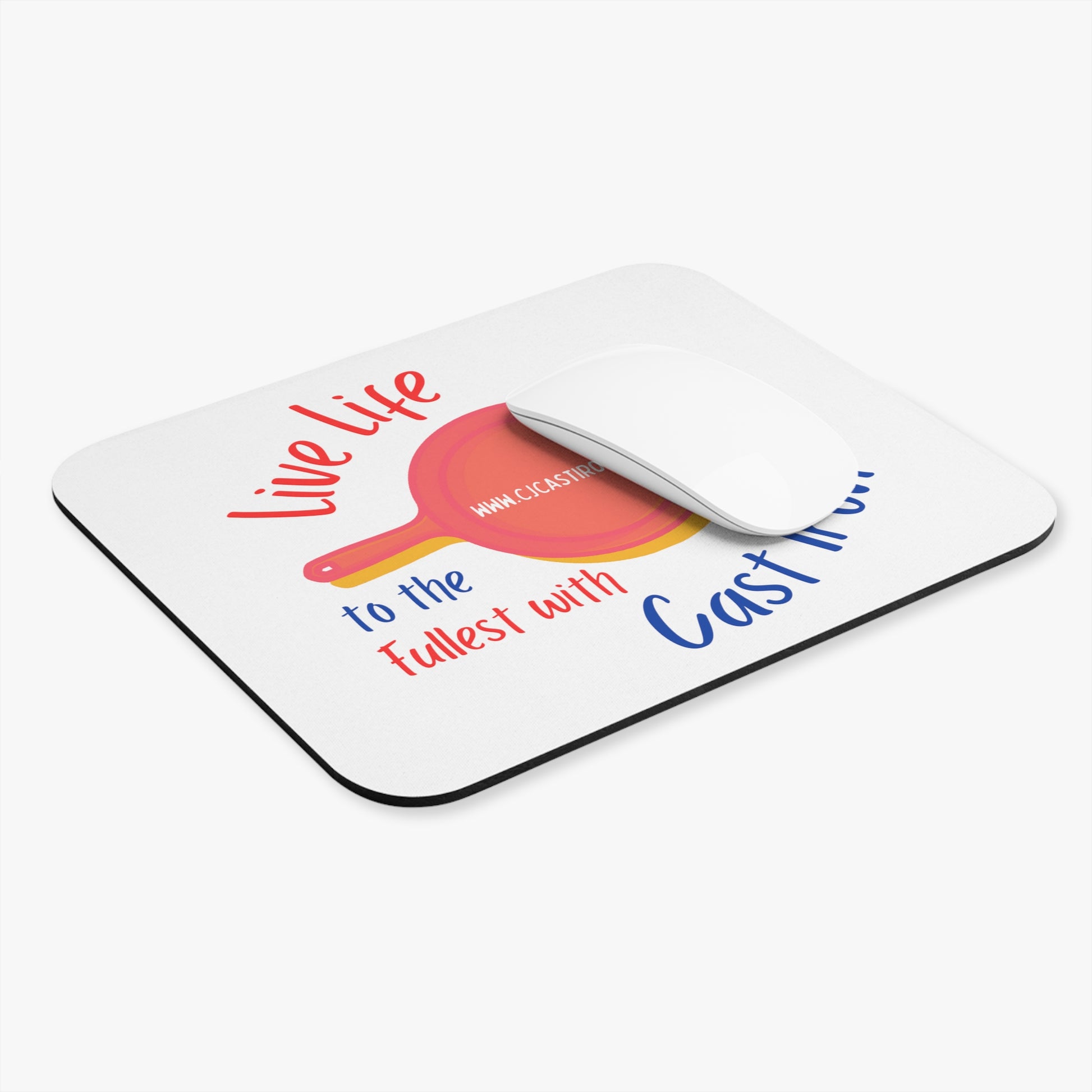 "Love Life to the Fullest with Cast Iron" (Colorful) - Mouse Pad