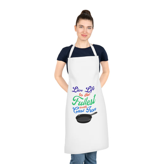 "Live Life" (Colorful Text) Adult Apron