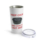 "Keep Calm and Cook in Cast Iron" Tumbler