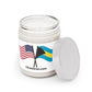USA Bahamas Flag Scented Candle, 9oz