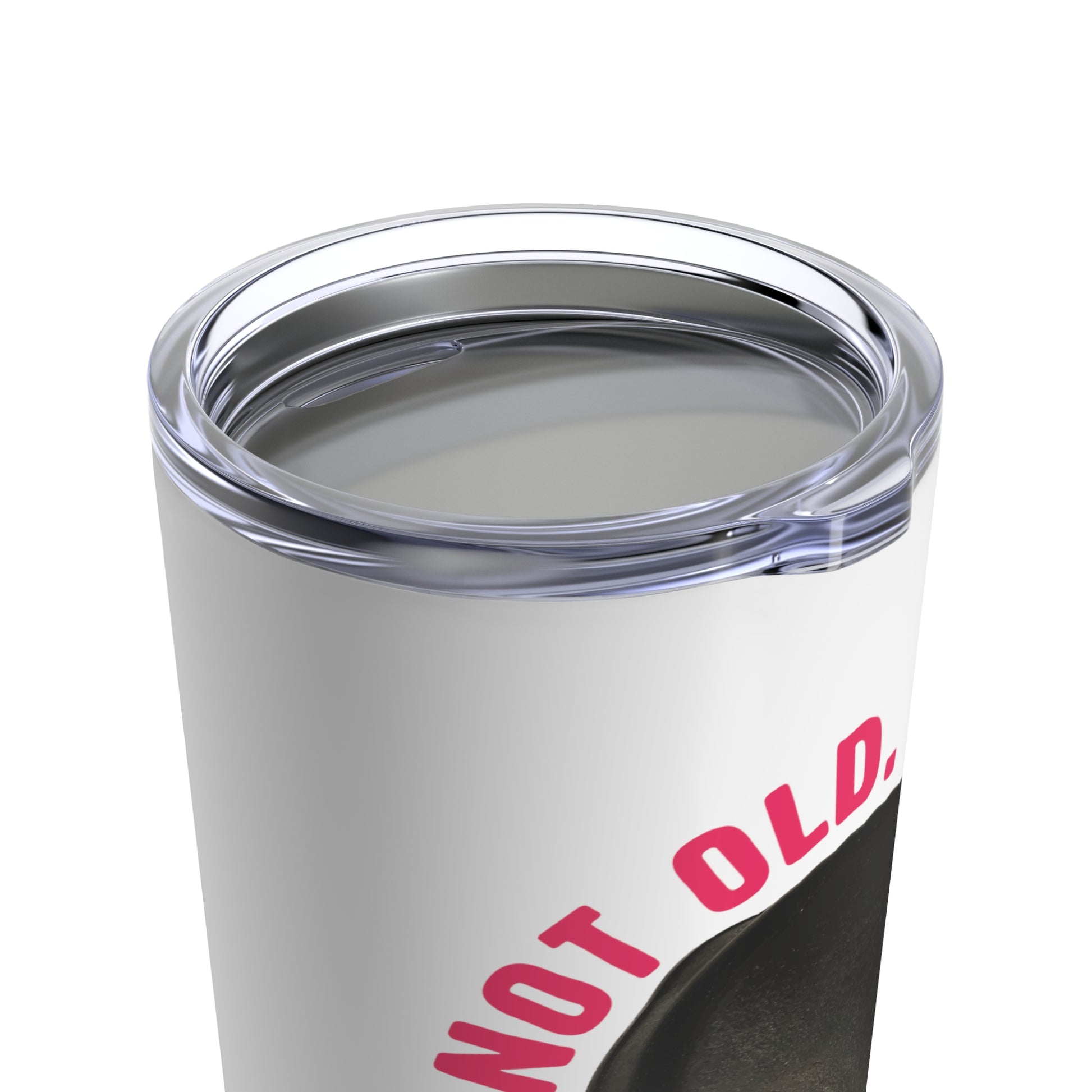 "I'm Not Old, I'm Well-Seasoned" (Pink Text) Tumbler 20oz