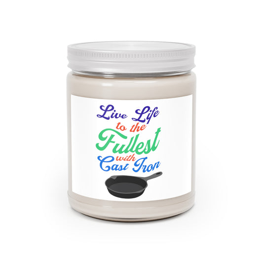 "Live Life" (Colorful Text) Scented Candle, 9oz