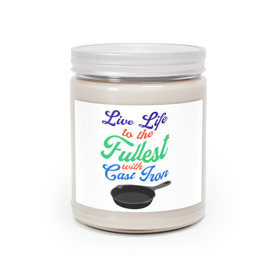 "Live Life" (Colorful Text) Scented Candle, 9oz