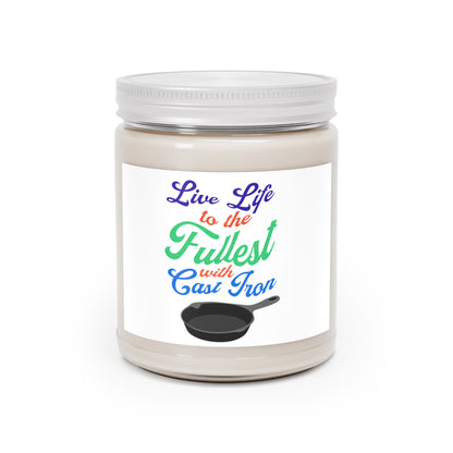 "Live Life" (Colorful Text) Scented Candle, 9oz