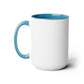 "Live Life to the Fullest with Cast Iron" (Colorful) Mug 15 oz