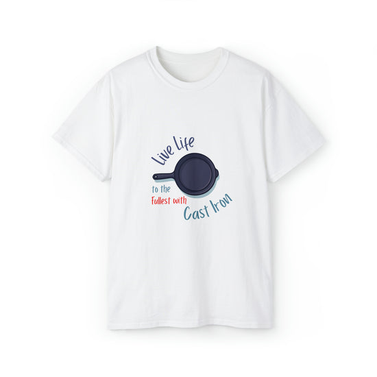 "Live Life" (Blues and Orange) - Unisex Ultra Cotton Tee