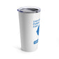 "Live Life to the Fullest with Cast Iron" Tumbler (Blue) 20oz