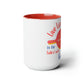 "Live Life to the Fullest with Cast Iron" (Colorful) Mug 15 oz