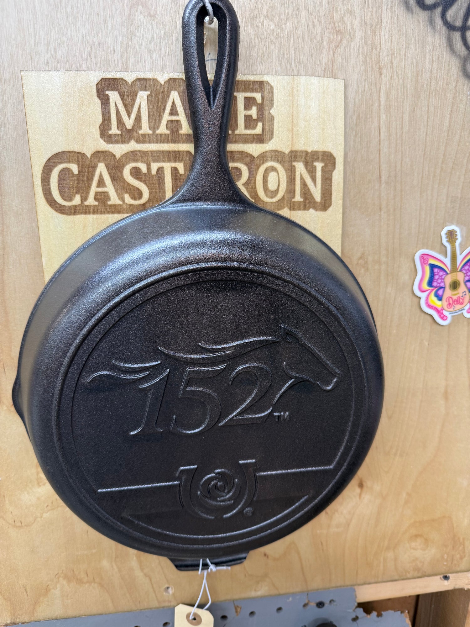 cast iron skillet 152 showing frying steak in pan cooking process