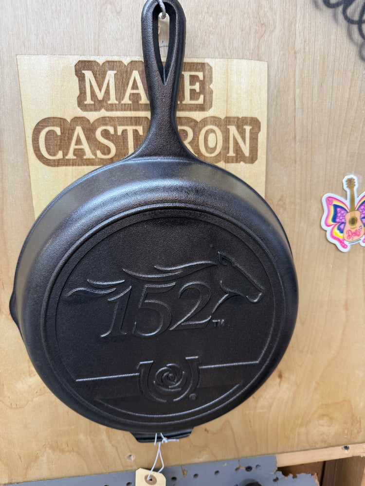 cast iron skillet 152 showing frying steak in pan cooking process
