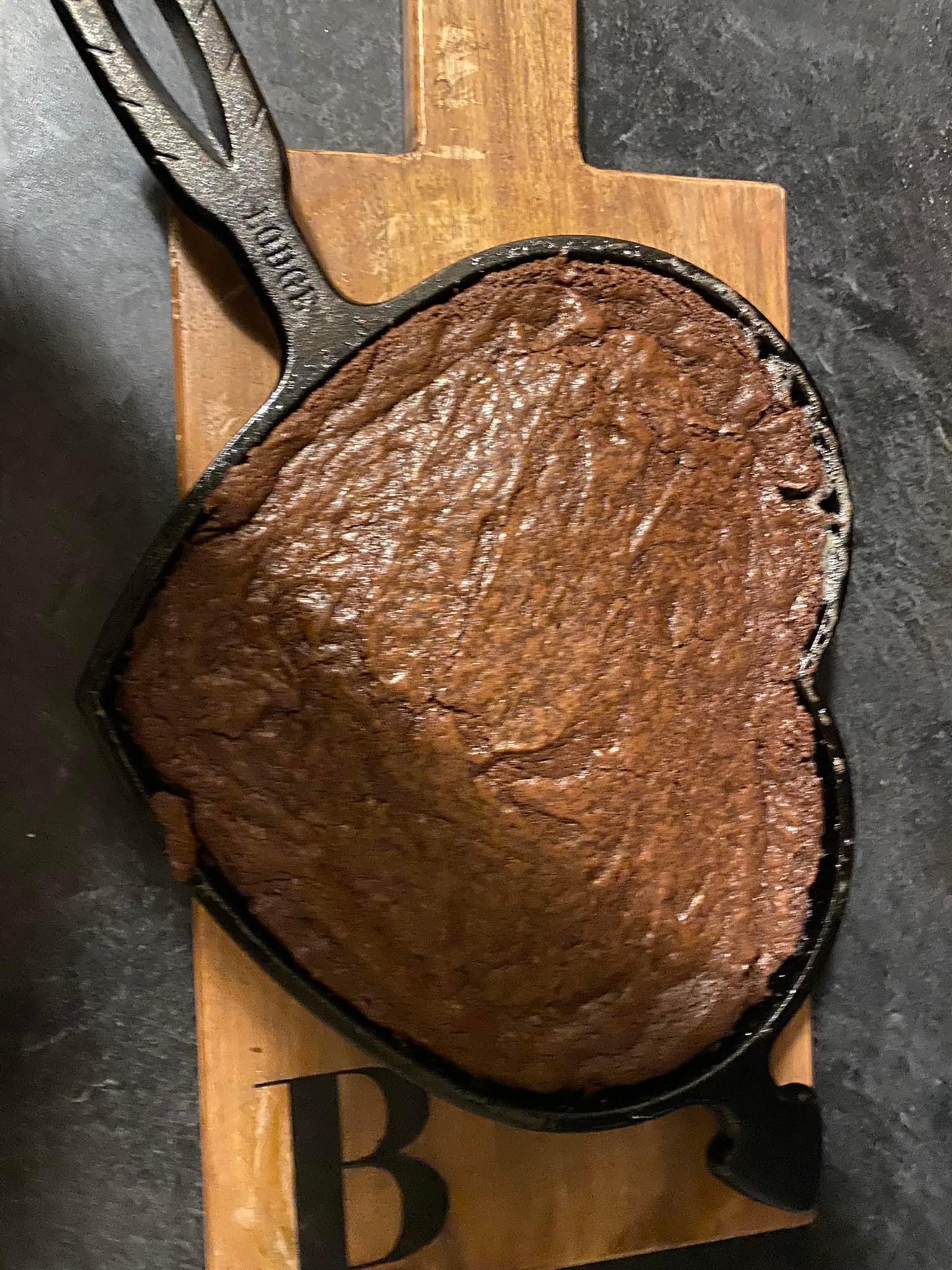 Heart cast-iron skillet