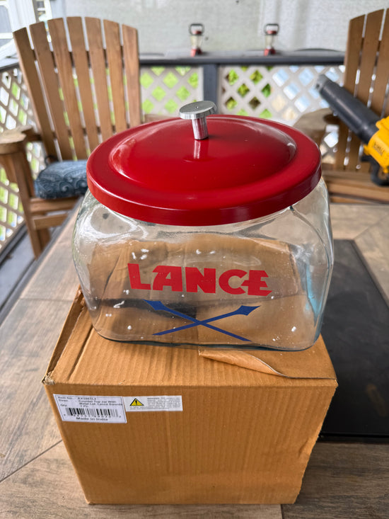 Glass cookie jar