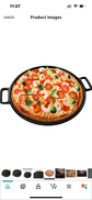 Cast Iron Pizza Pan - 14-Inch Baking Pan