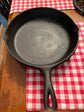 Large three notch number seven skillet