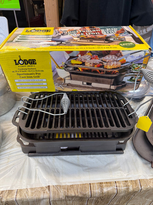 Lodge, sportsman, Cast, iron grill