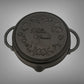 Pioneer Woman Timeless Cast Iron Pan  9.5" Double Handled Skillet.