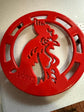 Red Cast iron Trivet