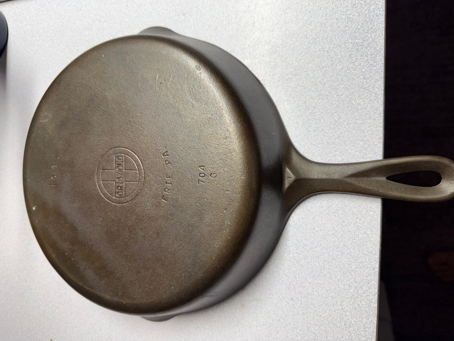 #8 small logo, Griswold skillet