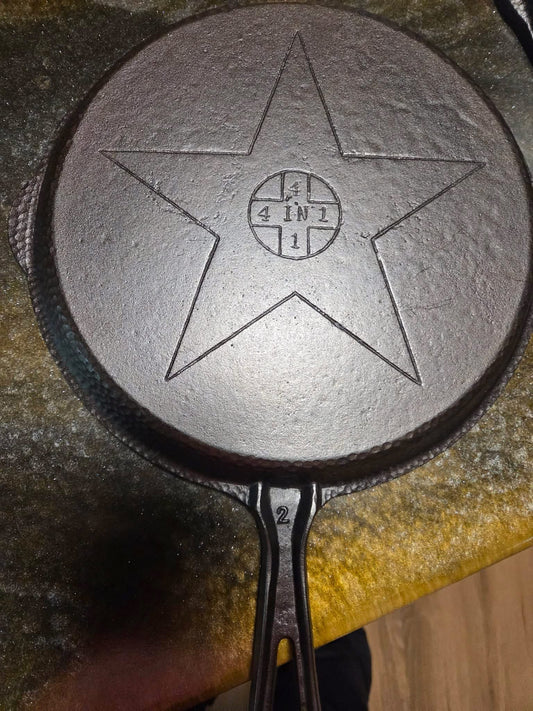 Hammered 4 in 1. Bottom & top pans,