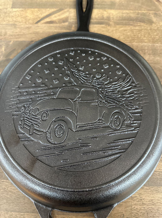 Christmas truck skillet