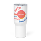 "Live Life to the Fullest with Cast Iron" (Colorful) Travel mug with a handle