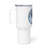 "Live Life to the Fullest with Cast Iron" (Blue) Travel Mug w/Handle